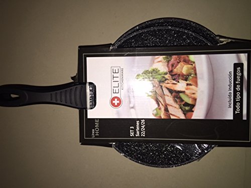 SET 3 SARTENES NEGRO