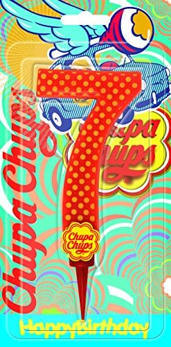 Cereria di GiorgioBirthday Candle Giant Chupa Chups Number 7 with Stand, CH00002_67