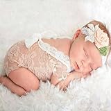 trajes para niños con material reciclado Bebé Edad: 0-3 meses Vkospy Trajes recién Nacido del bebé del cordón del Mameluco recién Nacido Fotografía Atrezzo Princess V Profundo Hueco de Las Muchachas Infantiles Regalo de la Ducha