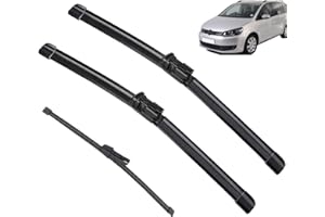AUTOPIXL Qualità OEM Anteriore Posteriore Set Tergicristallo for VW Touran 2010 2011 2012 2013 2014 2015 2016 Parabrezza In Gomma Naturale Parabrezza 3 Pz/set Vestibilità perfetta per parabrezza