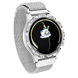 YusellYu_Mädchen Strampler Jumpsuit Yusell  D18 Dame Frauen smart Watch Kalorien Fitness Tracker Wristband wasserdichtes Armband (Silber)