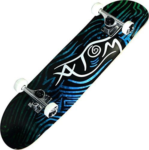 Atom Longboards Youth Skateboard, 31, Fingerprint by Atom Longboards