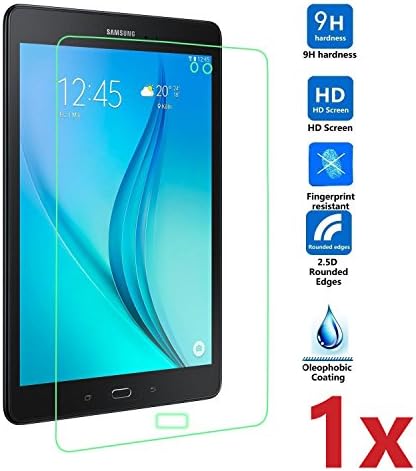 Samsung Galaxy Tab S2 9.7 Glass Screen Protector - set 1x - Premium Tempered Glass Screen Protector HD for Samsung Galaxy Tab S2 9.7-inch SM-T810 SM-T815 Wi-Fi 4G LTE - SUPER HARD DISPLAY PROTECTOR 0,3mm CLEAR 2.5D screen cleaning accessories included