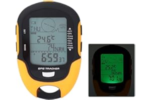 ‎WAKECTS Wakects Digitales Höhenmesser und Barometer mit GPS, Kompass und Taschenlampe für Outdoor- und Wandertouren
