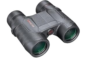 TASCO - Jumelles d'Observation pour Adultes - 8x32 - Focus Free - Prisme en Toit - 100832 - Noir - Mise au Point Automatique - Autofocus - Housse de rangement - Sangle Tour de Cou - Compacte