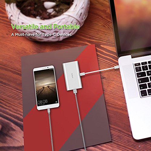 USB C Hub, OMARS® Type C Hub mit Aufladefunktion, HDMI Port (4K Auflösung), VGA, RJ45 Ethernet LAN Port, 2 x USB 3.0 Anschlüsse für z.B. Huawei MateBook, Apple New MacBook 12 Zoll, Chromebook Pixel 2015 usw. - 7