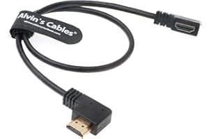 Alvin's Cables Z Cam E2 L Shape Kabel HDMI Od lewego do prawego kąta Duża prędkość Kabel HDMI do Atomos Shinobi Ninja V Monitor| Portkeys BM5 Monitor 50cm|19.7 cali