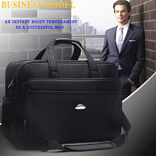 17-Zoll-Laptoptasche  Umh  ngetaschen  erweiterbare Gro  raum-Business-Aktentasche  2-in-1-Messenger-Taschen f  r M  nner  Crossbody Reisetasche Fit b