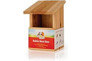ATROFY Walter Harrison's Garden Bird House Wooden Robin House Nest Box Front Opening Bird Box