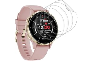 Wondoner 4 Stück Ultra-klar Displayfolie für Garmin Venu 3s Displayschutz, Wasserdichtes TPU Schutz für Garmin Venu 3s Schutzfolie, Splitterfest Folie für Garmin Venu 3s Panzerfolie