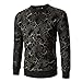 Produktbild Quaan Herbst Winter Herren Gedruckt zur Seite Fahren Sweatshirt Oben Abschlag Outwear Bluse Geschäft Beiläufig Sport Rom Beiläufig Abendessen Mantel Sport warm gemütlich Retro Klassisch Windjacke