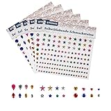 🌟 GROßER BASTELSPASS - Die perfekte Beschäftigung auf Kindergeburtstagen und Bastel Sessions jeder Art - Durch die verschiedenen Motive der Steine wird es bestimmt nicht langweilig