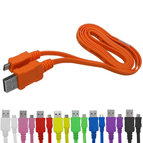 Highspeed Micro USB 2.0 Flachkabel Ladekabel Datenkabel für Datenübertragung für Nokia N8 515 206 Lumia 520 625 630 920 925 1020 1520 Asha 300 (USB-A Stecker an Micro-B Stecker)