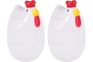 Tagtight Mikrowellen Eierkocher Kükenförmig Gekochtes Ei Dampfgarer Dampfgarer Stoessel, Egg Cooker, Mikro-Eierkocher Kochrutensilien Kuechenhelfer