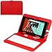 Produktbild Navitech Rot bycast Leder Stand mit deutschem QWERTZ Keyboard mit Micro USB kompatibel mit Acer Iconia B1 7-inch | Acer ICONIA B1-790-K017 7-Inch | Acer Iconia ONE 7 B1-730HD