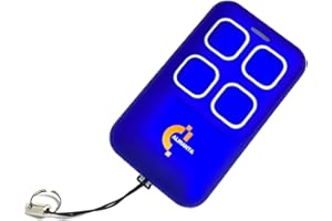 ALIRANTA Nadajnik ręczny do bramy garażowej, kompatybilny z SOMMER SOMloq2 4019V000, 4019V001, 4019V003, 4019V021, TX55-868-4, TX40-868-4, pilot zastępczy z baterią i instrukcją obsługi, kolor: niebieski