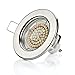 Produktbild sweet-led 10er Pack Einbauleuchte Einbauspot 60 SMD 3W Leuchte Einbaustrahler GU10 230V als Set/Einbaurahmen Einbauled (Chrom geb.-Warmweiß)