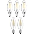 Osram Dimmable E14 Candle light Clear LED Retrofit Classic B 4W Warm White 2700K (5)