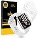 Produktbild L K [6 Stücke 44mm Serial 4 Kompatibel mit Apple Watch Schutzfolie Series 4, [Blasenfreie] [Premium-Qualität] HD klar Flexible Displayschutzfolie 44mm Series 4