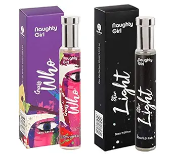 Naughty Girl Luxury EDP Guess Who With Star Light Perfumes for WomenBuy One Get One (30ml x 2)