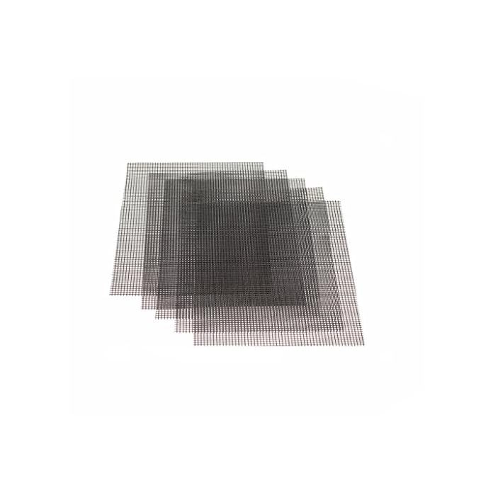 Osvino 5 Stcke Grillmatte Backmatte Bbq Glasfaser Ptfe Rutschfest Mit Gitter Hitzbestnidg Fr Elektrogrill Gasgrill 40 X 30cm