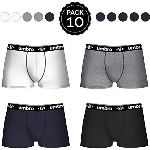 Price comparison product image SET 10 BOXERS UMBRO NEGRO / BLANCO / AZUL / GRIS