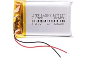 Bateria 562438 LiPo 3.7V 500mAh 1.85Wh 1S 5C Liter Energy Battery Akumulator dla Elektroniki ładowalny litowy polimerowy telefon - Nie nadaje się do sterowania radiowego 40x24x6mm (500mAh|562438)
