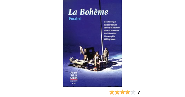Amazon Fr L Avant Scene Opera N 20 La Boheme Puccini Giacomo Livres
