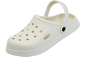 LHXYUO Soft Garden Clogs for Women and Men, Non-Slip Shoes Heel Strap Mules Sandals Lightweight Slippers Outdoor Slides