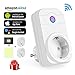 Produktbild Wlan Steckdose,WEIO 2018 NEW Smart Steckdose Ein Oder aus Plug-in Hue Steckdose Timer-Einstellung Alexa Steckdose App-Steuerung Lightify Plug Per Smartphone Funktioniert mit Amazon Alexan und Google Assistant Kostenlose Sicherheitssteckdosen Abdeckung und Fluoreszierender Schalter Aufkleber