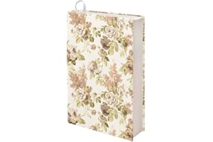 Kuiaobaty Funda de libro floral vintage para mujer, funda de libro, flores de peonía, cubierta de chaqueta para cuaderno, protector de libros escolares