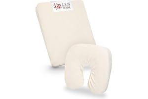 ZEN MASSAGE WARE ZEN - Copertura per lettini & poggiatesta da massaggio - lenzuolo in morbida spugna per lettini cosmetici, da terapia & trattamento - rivestimento lavabile a 60° - accessori massaggi (crema)