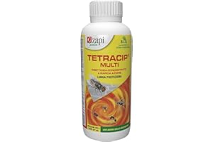 Zapi Garden | Tetracip Multi - Insetticida Concentrato Contro Mosche, Zanzare, Blatte, Formiche e Nidi di Vespe, Antizanzare Esterno, 1L