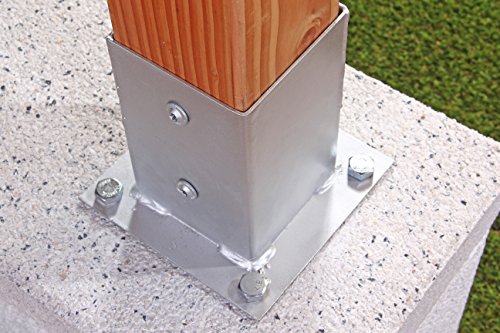 Supporto Palo Da Giardino GAH-ALBERTS - Avvitabile A Terra, Per Tubi Ø17-33mm, 40cm - Foto 5