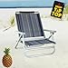 Produktbild Strandstuhl Aluminium Klappstuhl sehr leicht Cezanne, terra (Blau/grau)