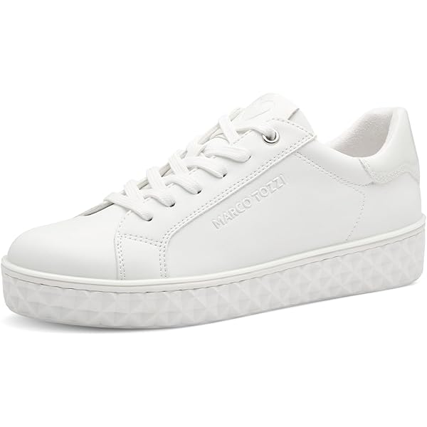 MARCO TOZZI Women's 2-2-23787-26 Trainers Sneaker, White Comb, 6.5