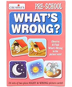 Creatives Whats Wrong Card Game (Multi-Color, 48 Pieces)