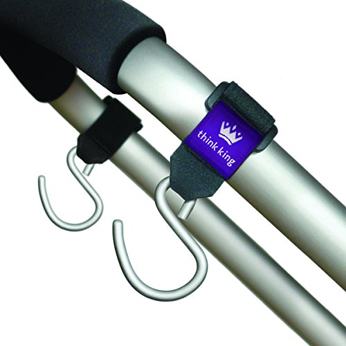 Think King Mighty Buggy Hook for Pram Wheelchair Rollator Walker (Pack of 2)