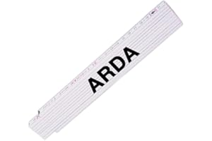 EUROFOTO Zollstock mit Namen Arda für Männer | Hochwertiges Marken-Metermaß | Glieder-Maßstab mit Namen bedruckt | Viele Namen zur Auswahl