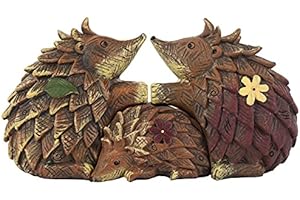JONES HOME & GIFT Familia de erizos, estilo rustico, ornamento de resina