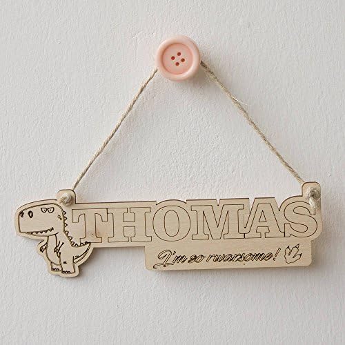 Personalised child's dinosaur name sign