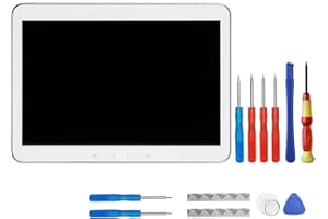 swark Écran LCD compatible avec Samsung Galaxy Tab 4 10.1 SM-T530 SM-T531 SM-T533 SM-T535 SM-T535 + outils (blanc avec cadre)