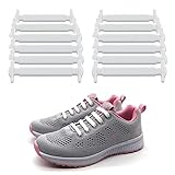 LattoGe No Tie Shoelaces for Kids and Adults - Slip On Tieless Lace Waterproof Silicone Flat Elastic Shoe Laces Strings for Athletic Running Sneakers Boots Board and Casual Shoes