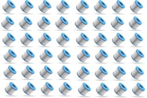 WAVE Replacement Hot Tub Filter | Compatible, Lazy Spa (bestway), Clever Spa, Relxtime and Intex (48 Pack, Cartridge/Non-Threaded)