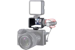 UURig Vlog Selfie Flip Screen mit kaltem Schuh für spiegellose Kamera für Video Youtuber