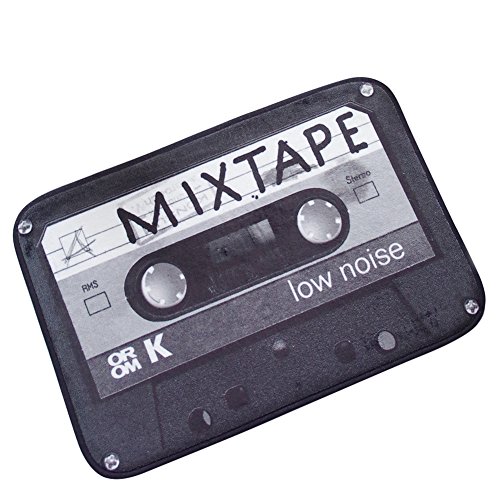 LLQ Vintage Cassette Tape Paillasson d'intérieur extérieur Porte Avant Tapis d'entrée Tapis antidérapant pour Tapis, Noir, 50 * 80cm