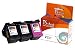Produktbild TS-Print 3er-Set Tintenpatronen ersetzt HP-901-XL 2X schwarz Black + 1x DREI-farbig tri-Color