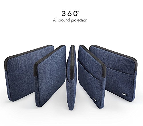 Plemo Laptophülle Hülle Tasche Sleeve Schutzhülle für 15 – 15,6 Zoll Laptop / MacBook Air / MacBook Pro / Notebook-Computer, Denimblau - 7