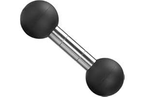 FANAUE LB-01DG Doppelkugel Adapter kompatibel mit RAM Mount B Größe Doppelbuchsenarm & Fahrrad Motorrad Telefonhalterung, 1 Zoll Kugelkopf erweitern die Höhe Ihres Telefonhalters