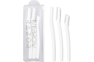 SUSNUAN 3PCS Eyebrow Razor Set, Face Razors for Women, Eyebrow Razor Shaper Eyebrow Trimmer Facial Hair Peach Fuzz Remover